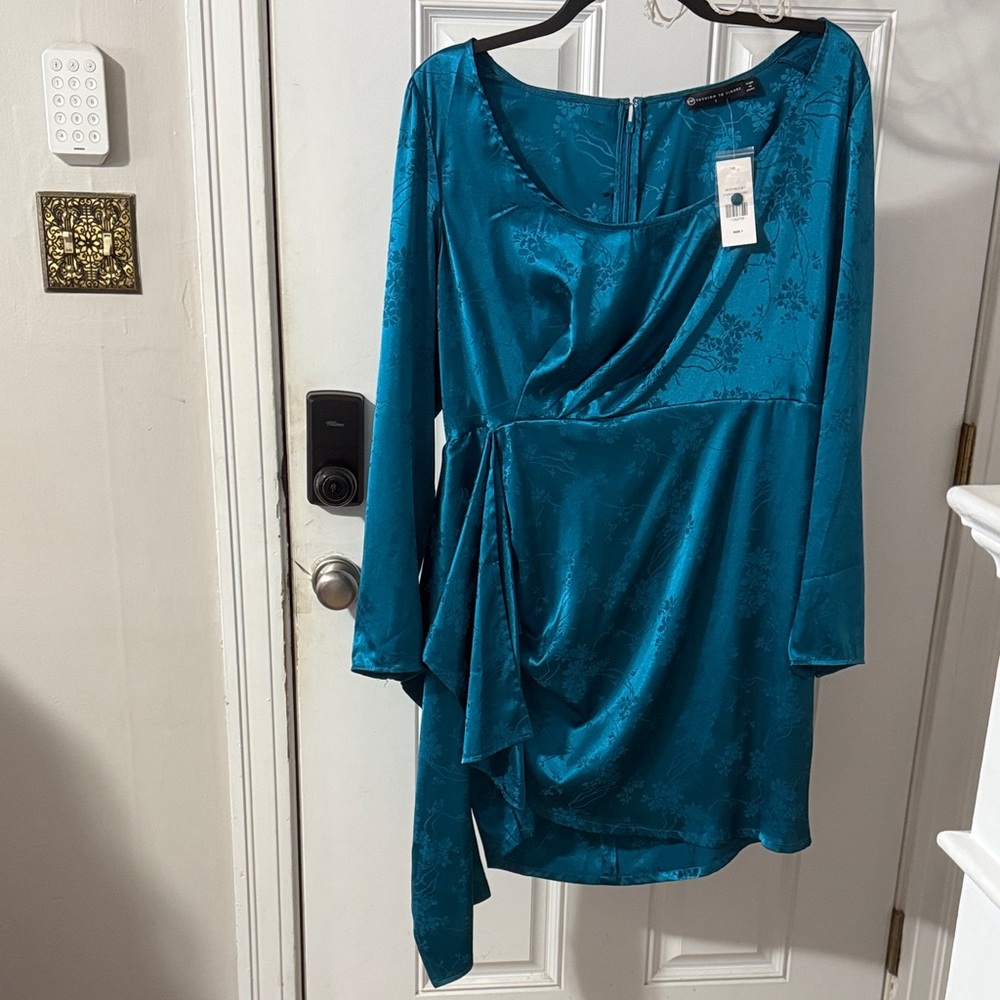 Fashion to Figure Turquoise Floral Dress